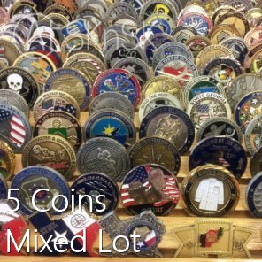 5 Pcs Random Challenge Coin Lot