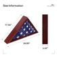 5‘ × 9‘ Memorial Flag Display Cherry Shadow Box