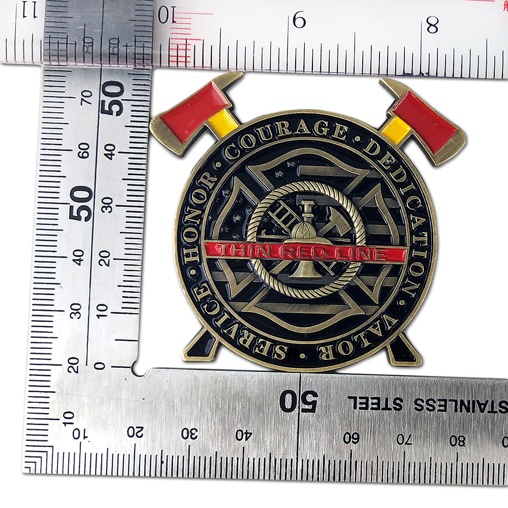 Firefighter Maltese Cross Fire Rescue Challenge Coin